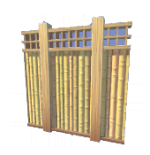 White Bamboo Fence