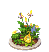 Gelbe Blumenscheibe