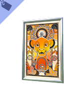 Art Deco Simba Poster