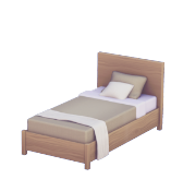 Cama Individual Beige
