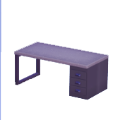 Black-Base Concrete Desk