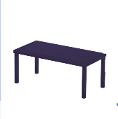 Mesa de comedor negra