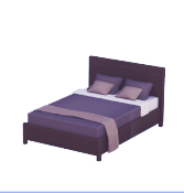 Black Double Bed