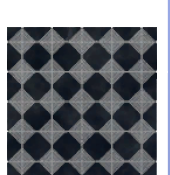 Black Lined Double-Diamond Tile Flooring