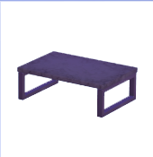 Mesa de centro de mármol negro