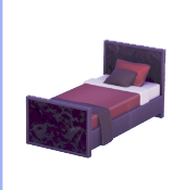 Black Marble Single Bed
