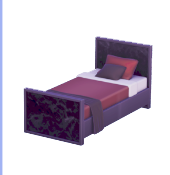 Cama Individual Mármol Negro