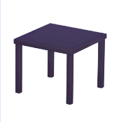 Black Side Table