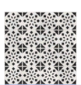 Black Starry Linoleum Tile Flooring