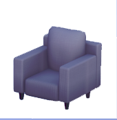Blue-Gray Armchair