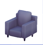 Poltrona blu-grigio