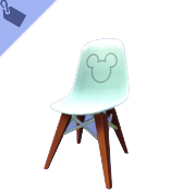 Silla de comedor azul