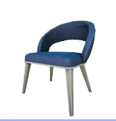 Sedia da pranzo blu