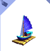 Barco Basura Azul