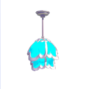 Blue Pearly Pendant Light