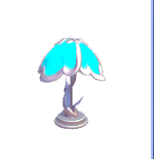 Blue Pearly Table Lamp
