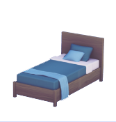 Blue Single Bed