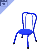 Blue Umbrella Chair