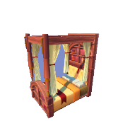 Letto a baldacchino Bookish