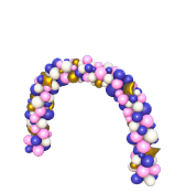 Arco di palloncini per festeggiamenti