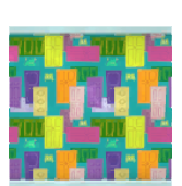 Cluster di porte funky carta da parati