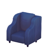 Poltrona blu cobalto