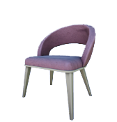 Coral Pink Dining Chair