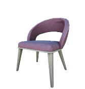 Sedia da pranzo rosa corallo