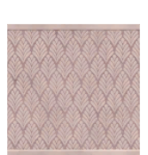 Pared de azulejos en abanico crema