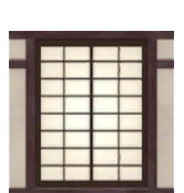 Dark Wood Shoji Screen Wallpaper