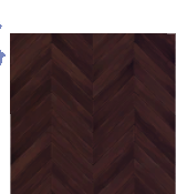 Suelo Chevron de madera oscura