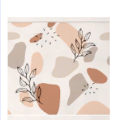 Papel pintado de Formas terrosas y plantas