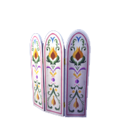 Elegante tabique pintado