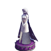 Figurita Elsa -- Base morada