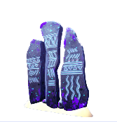 Mampara de piedra grabada