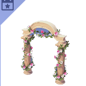 Arco de columna floral
