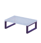 Mesa baja de cristal