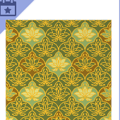 Papel de parede dourado Art Deco