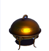 Golden Serving Cloche