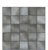 Gray Basic Square Tile Floor