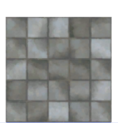 Gris Basic Square Tile Floor