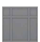 Pared de tablas y listones gris