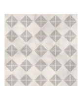 Gray Lined Double-Diamond Tile Flooring