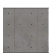 Muro de hormigón perforado gris