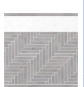 Pared de azulejos en zigzag gris