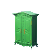 Armario floral verde
