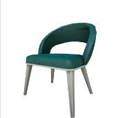 Silla de comedor verde turquesa