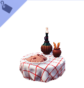 Mesa italiana para una cita