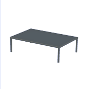 Mesa de Comedor Negra Grande