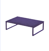 Mesa de comedor grande de mármol negro